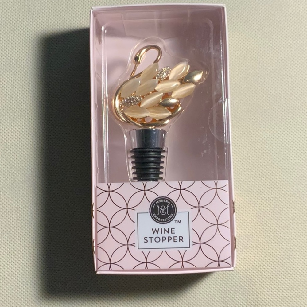 Swan wine stopper